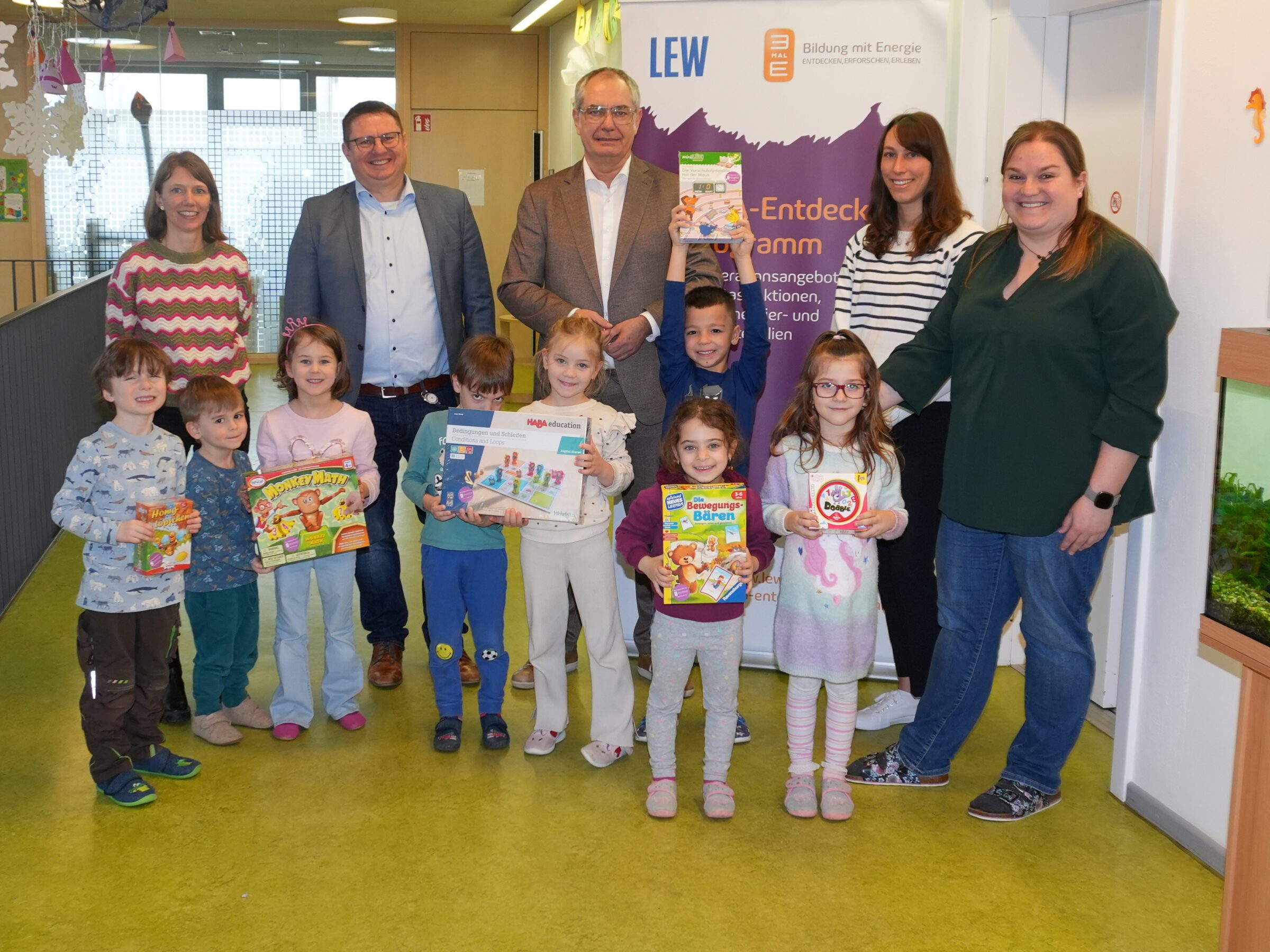 Kinderhaus am Ballonstartplatz gewinnt KITA-Entdecker-Paket der LEW.