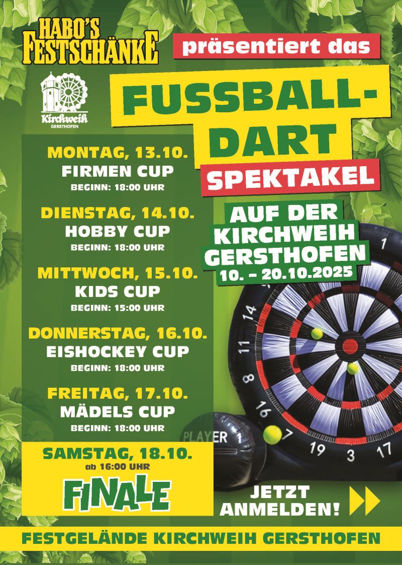 Fußball-Dart präsentiert von HABO’S FESTSCHÄNKE
