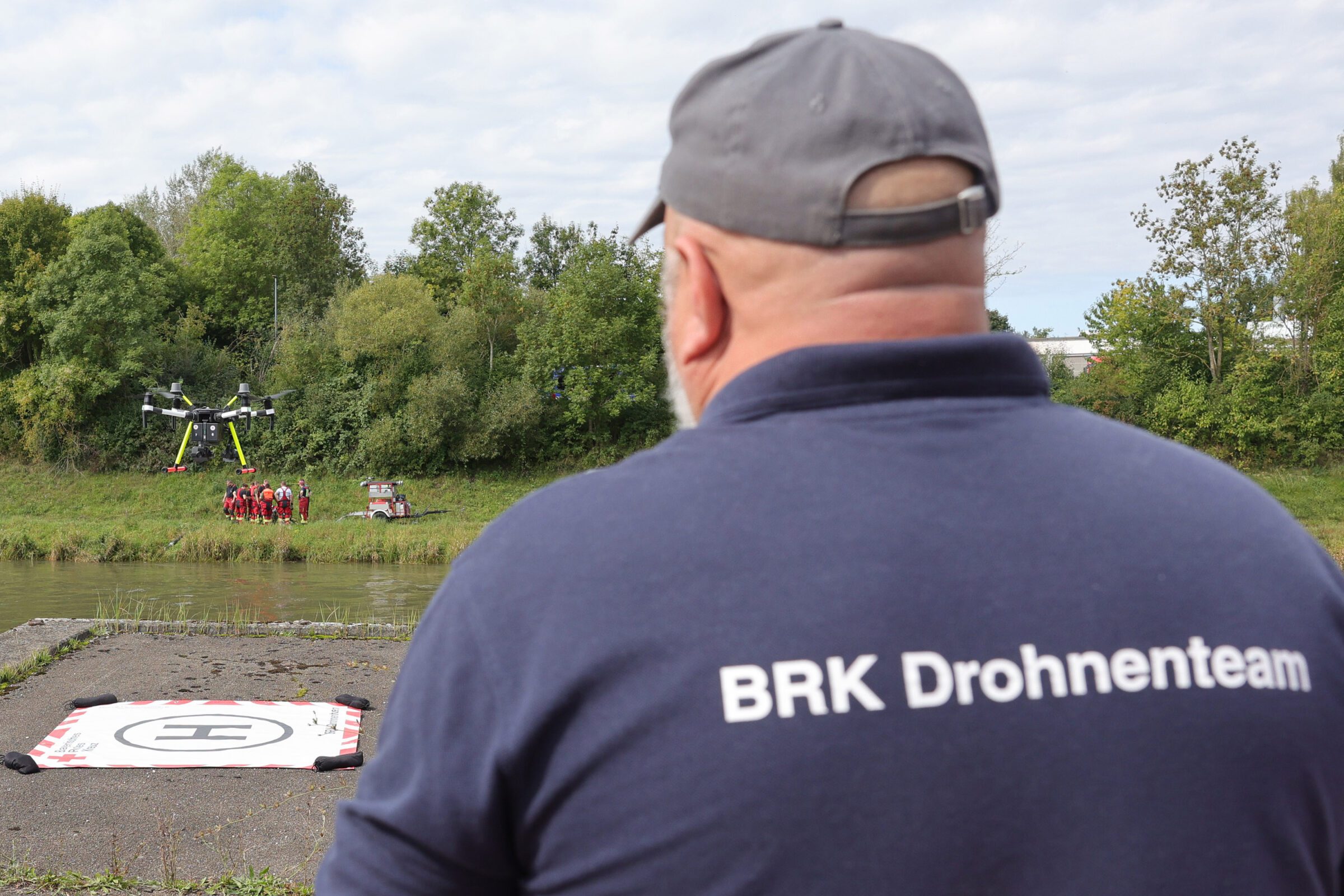 Hochwasserkrisenübung in Gersthofen