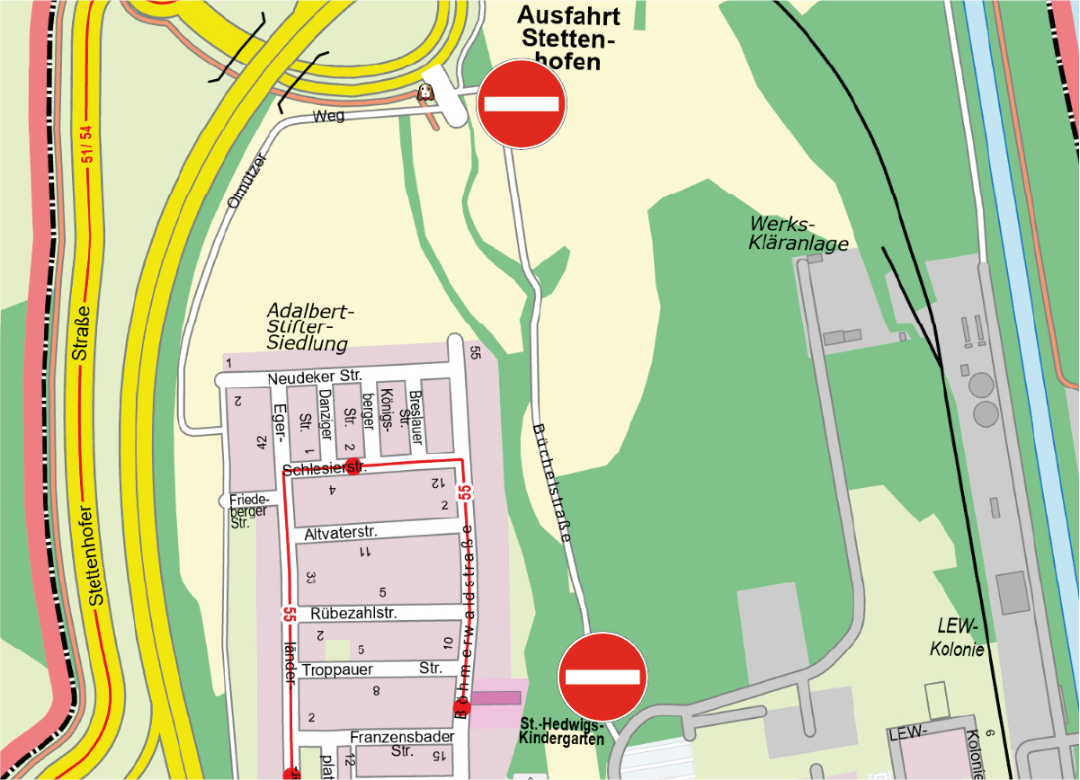  Die Stadt Gersthofen informiert: Sperrung des Radwegs Büchelstraße ist aus Sicherheitsgründen und vorübergehend.