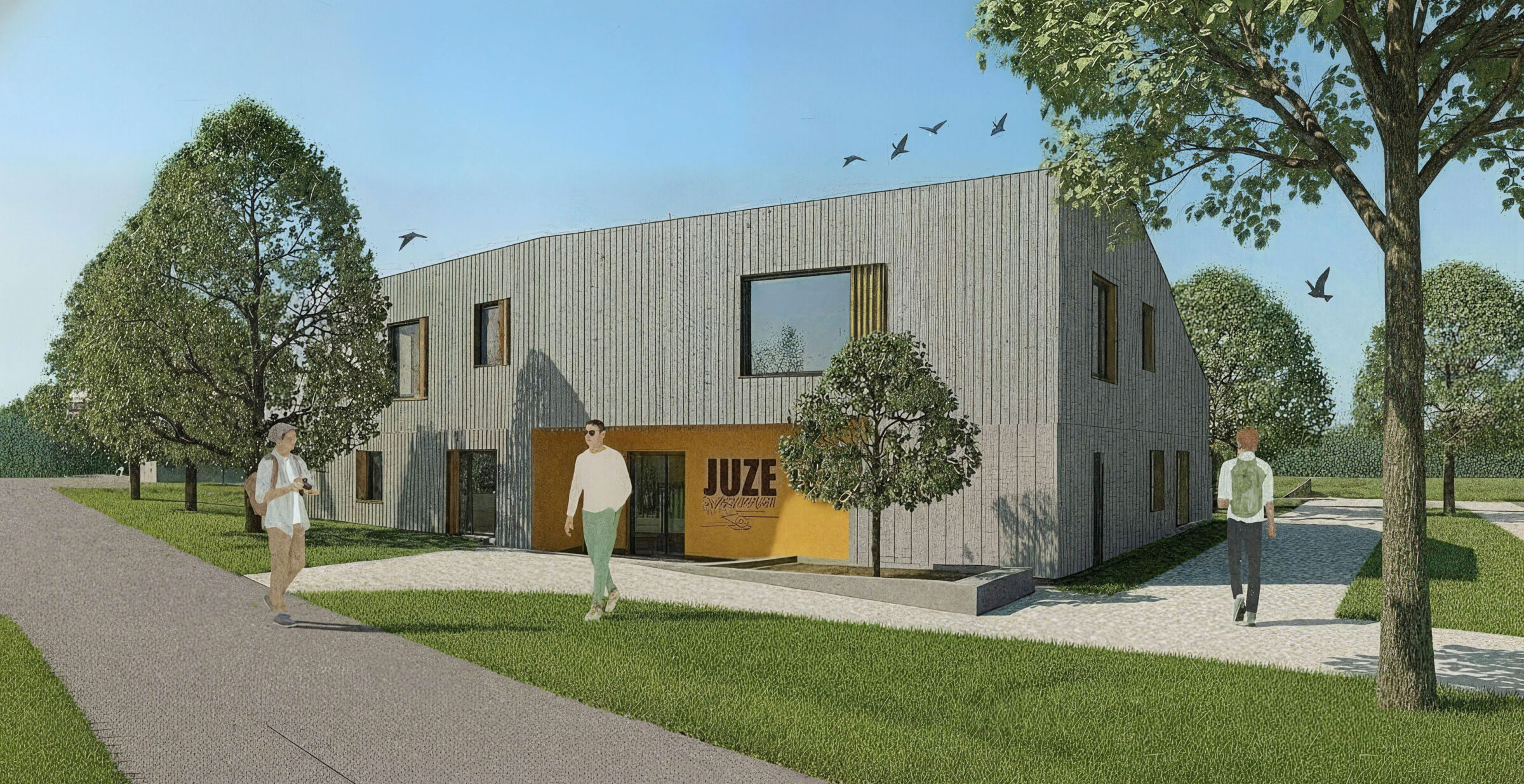 Erste vorbereitende Maßnahmen für das neue Juzegendzentrum in Gersthofen an der Schubertstaße haben begonnen.