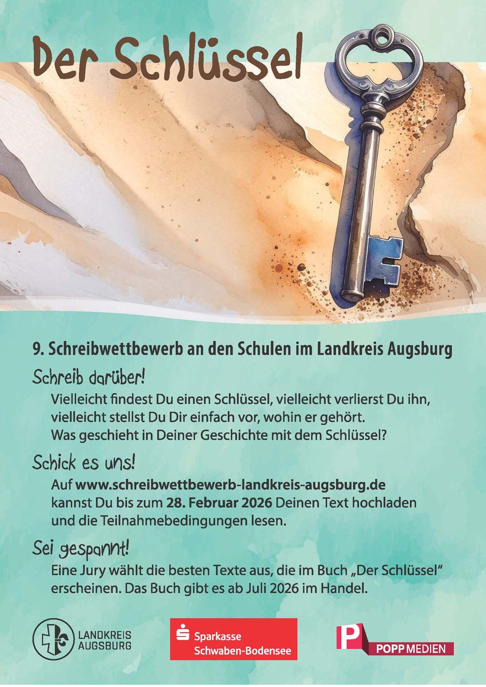 Der Schreibwettbewerb des Landkreises Augsburg geht in die neunte Runde und ist für alle, die eine Schule im Landkreis besuchen.