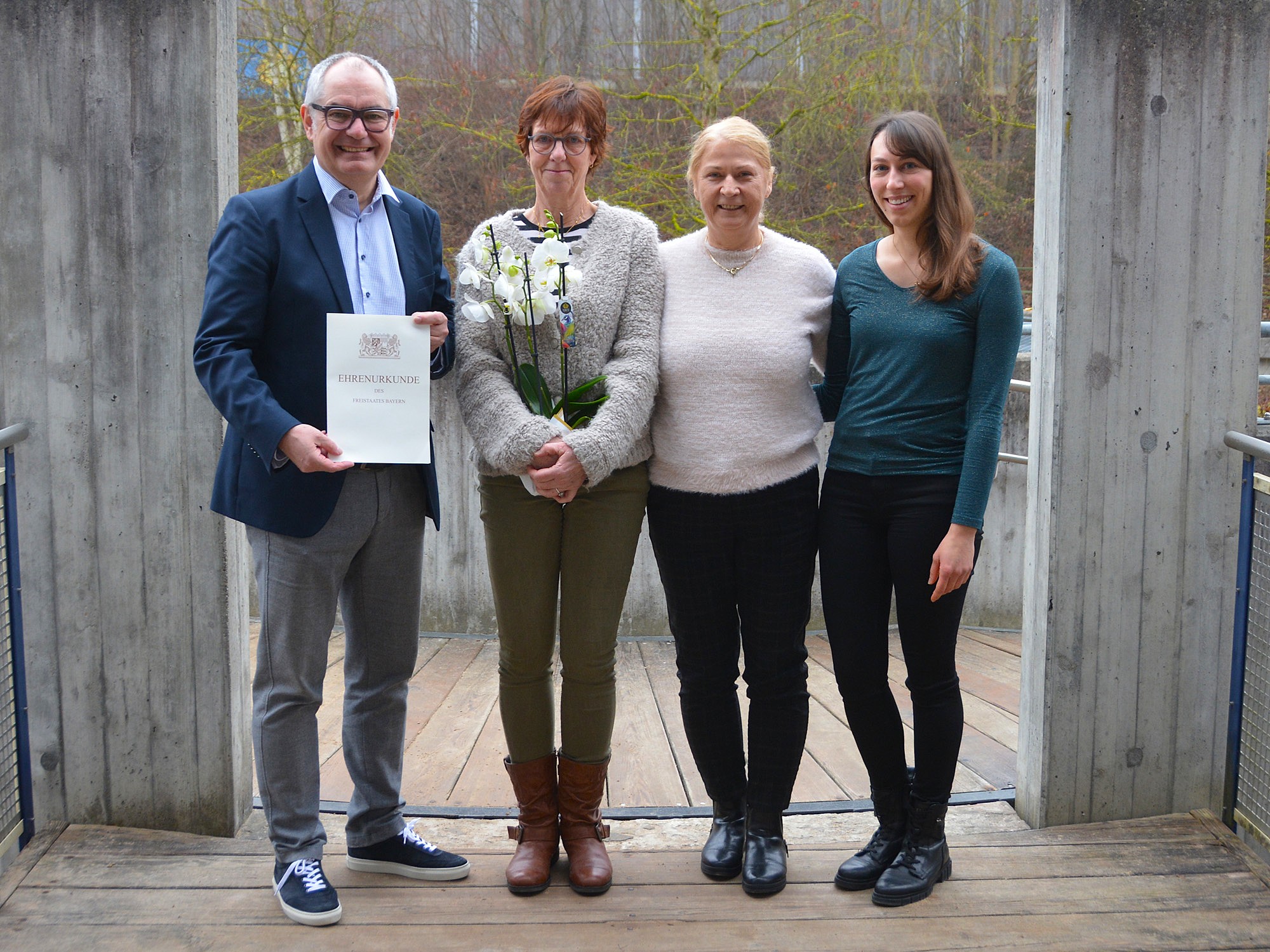 Erika Mitzkat-Kleber feiert 25-jähriges Dienstjubiläum.