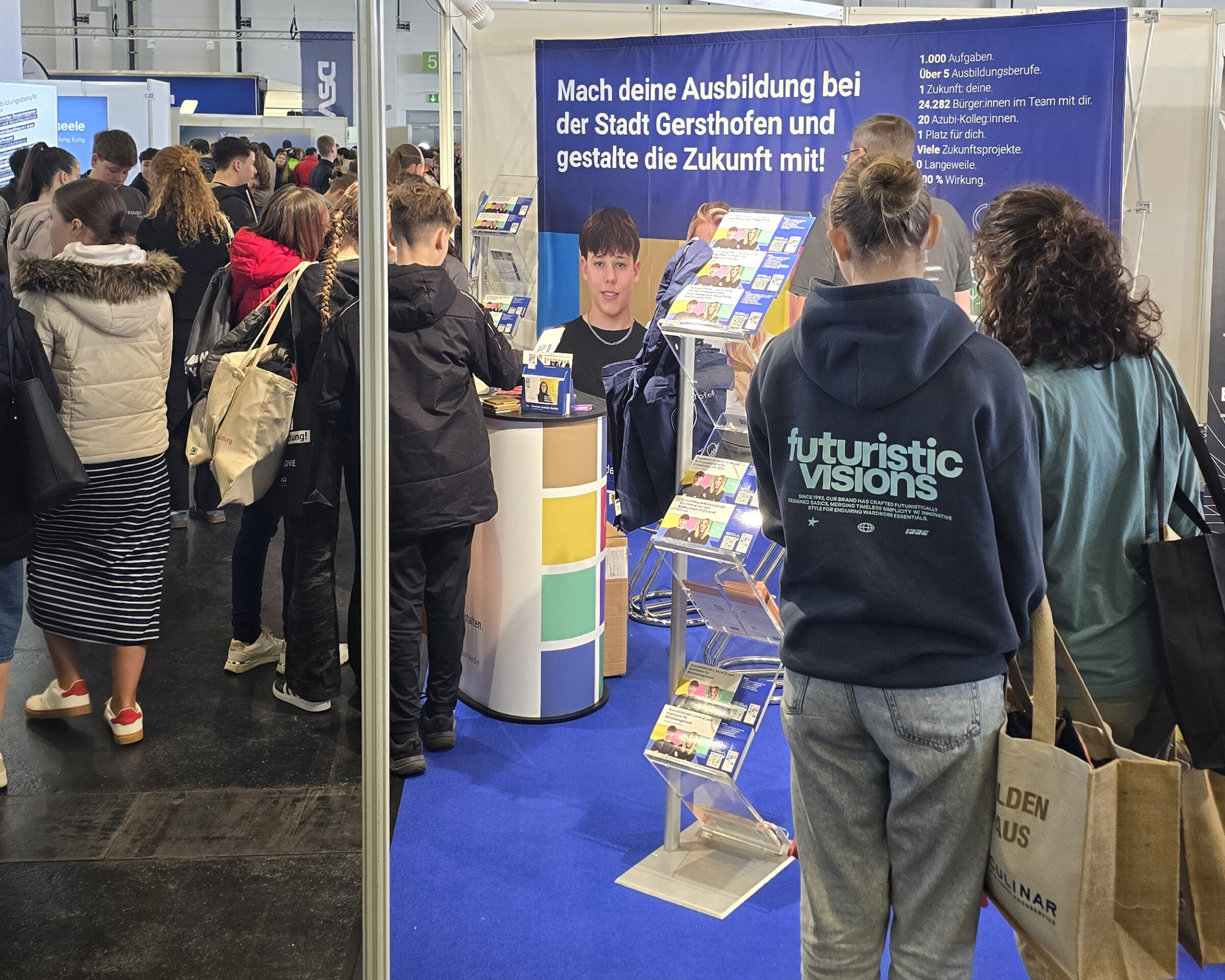 Großes Interesse am Gemeinschaftsstand der Stadt Gersthofen auf der fitforJOB! 2026.