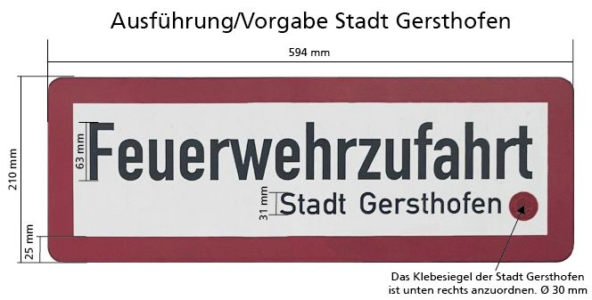 Feuerwehrzufahrt